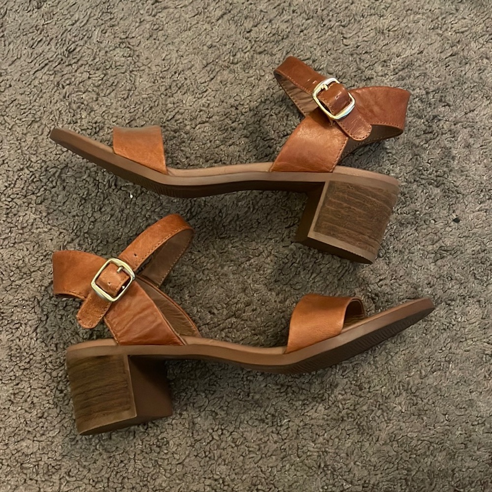 Steve Madden Leather Sandal Heel
